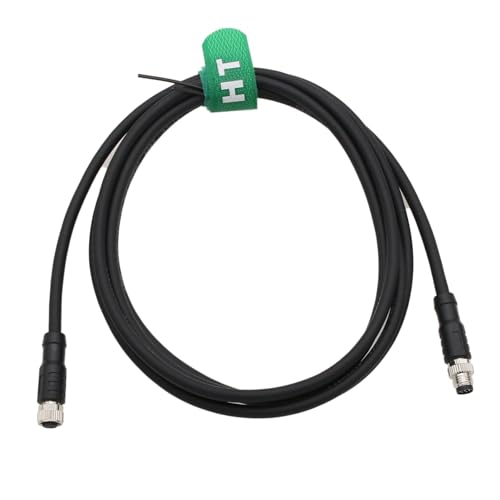 M8 8 pin Female Male Cable for Cognex Lucid Baumer CX Machine Vision Industrial Camera Sensor Automation Control I/O, A Coding, Shielded, 12-24V, 2m M8 8 pin female to male