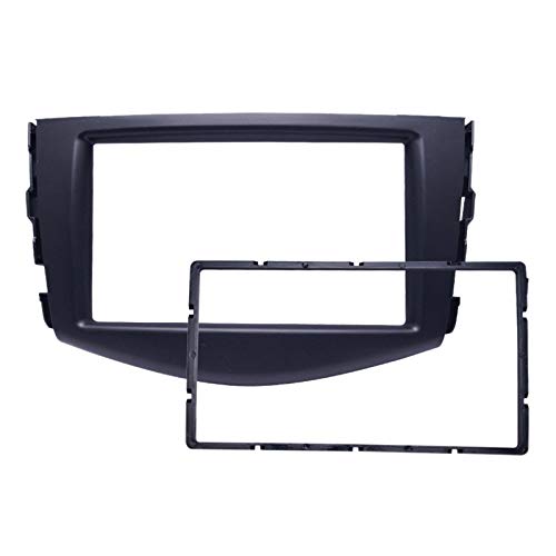 YuYue Radio Stereo Panel for Toyota Rav4 2006-2012 2 Din Car Radio Frame Fascia Panel DVD Stereo CD Panel Dash Mount Refit Installation Trim Kit Frame