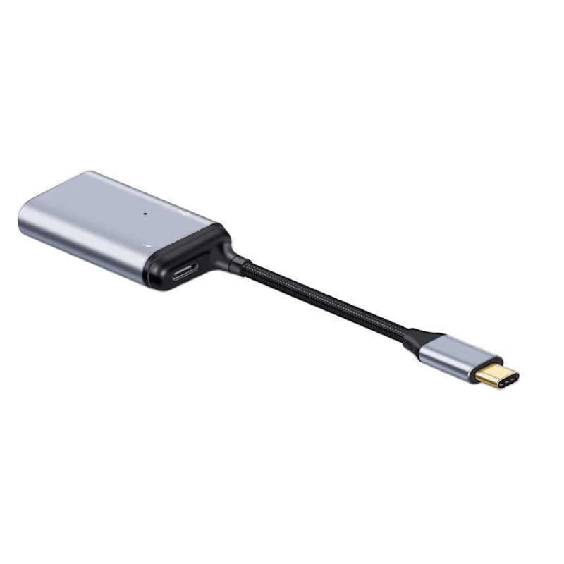 Chenyang CY USB3.1 Type C USB C to VGA RGB Converter HDTV Adapter 60hz 1080P with Type C Female PD Power Port for Tablet Phone Laptop PD+VGA Grey