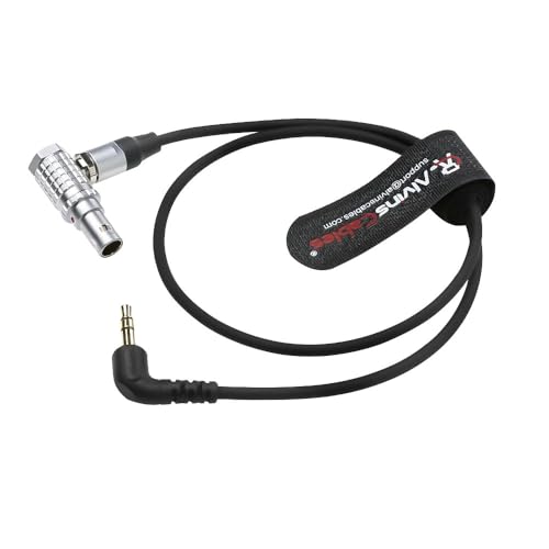 Alvin's Cables Timecode Cable for Tentacle Sync Timecode Generator to ARRI Alexa Sound Devices 3.5mm TRS to 5 Pin Cable 50cm| 19.7inches 50cm right angle 5 pin TC direction: 3.5mm→5 Pin