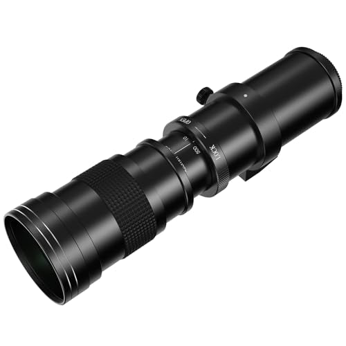 F 420-800mm F8.3 Telephoto Zoom Lens(MF) + T-Mount for Nikon D850/D750/D500/D7500/D610/D5600/D7200/D7000/D3500/D3400/D3300/D3200/D3100/D5/D6 - Manual Focus DSLR Cameras Lens(F-Mount) for Nikon F (DSLR's)