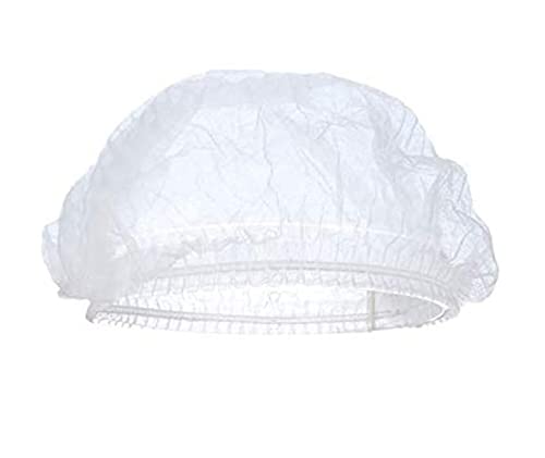 Sumedtec - Pack of 100 White Disposable Non-Woven Elastic Anti-Dust Hair Protection Caps for Hospital Laboratory Doctor Nurse Food Service Tattoo