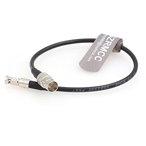 SZRMCC Micro BNC to BNC Female 12G HD SDI Coaxial Cable High Density for Blackmagic Video Assist 5”Monitor(45cm) 45cm