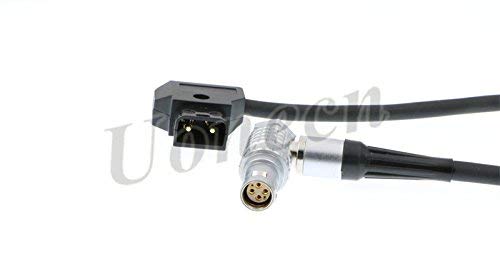 Uonecn D-Tap to 6 Pin Female Right Angle Power Cable for RED Komodo-X, V-Raptor, DSMC2 Epic & Scarlet, for DJI Ronin 4D High-Bright Monitor, 39.4in/1M Right Angle 6 Pin 39.4inch/1m