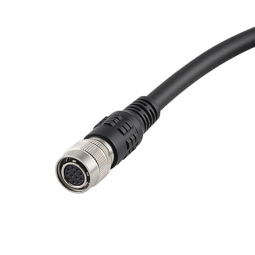 Uonecn High Flex Coaxial Power Cable Hirose 12 pin Male and Female CCD Cable Monitor Extension Cable for Sony Industrial Camera 1 Meter