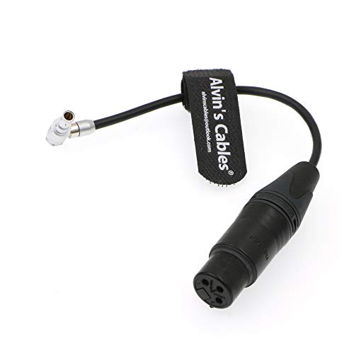 Alvin's Cables Audio Cable Right Angle 00 5 Pin Male to XLR 3 Pin Female for Z CAM E2 Camera right angle 5 pin 15cm