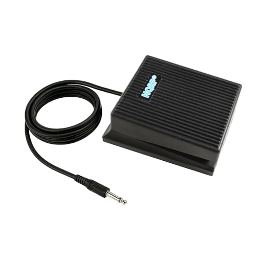 HQRP Footswitch Damper Sustain Pedal 1/4" Jack + HQRP 5-Pin DIN MIDI Cable