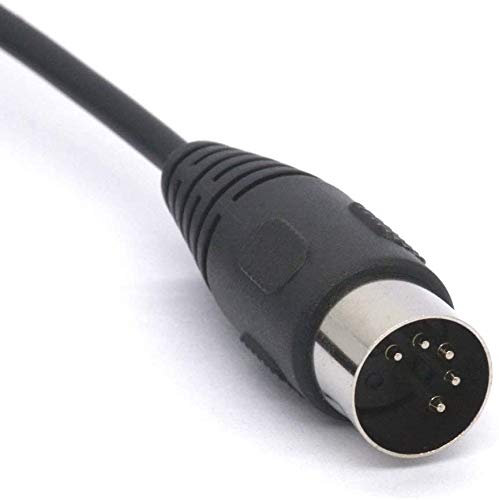 MIDI Cable, 3.5mm 1/8 inch TRS Stereo Male Jack to 5 Pin Din Plug Converter Cord Audio Cable (1.5meter)