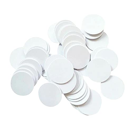 Waizmann.IDeaS 10x RFID Tag 125Khz Coin 25 mm Diameter PVC Transponder Waterproof Self-Adhesive (Not Writeable Only Read)