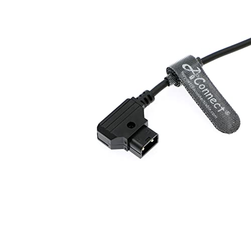 D-Tap Male to 4 D-Tap Female Splitter Hub Power Cable for V-Mount Camera Battery, Monitor, Black, 40CM/15.74Inches