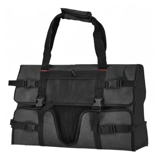 Qiilu 24 Inch Monitor Travel Case, Computer Monitor Bag Portable Protective Carrying Case for 24" LCD Screens and Monitors