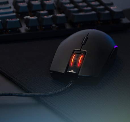 Digifast Nightfall NF24 RGB Backlit Gaming Mouse, Symmetrical Design, 50 Million Click Durability, 8 Programmable Buttons, Dynamic DPI Switching, Customized Color, DPI for Windows PC Gamers (Black)