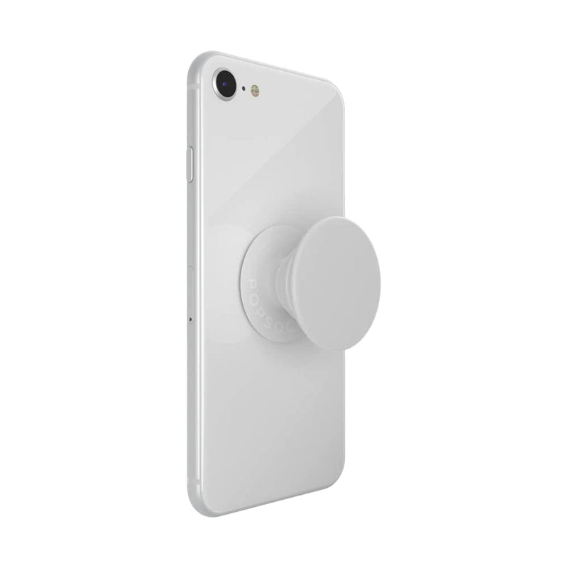 PopSockets: Phone Grip with Expanding Kickstand, Pop Socket for Phone - White Adhesive
