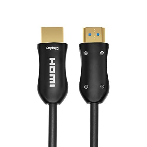 Fiber Optic HDMI Cable - 25FT ARC HDMI2.0 18Gpbs 4k@60 4:4:4 - PET Braided Cord and Gold Plated Connector Support 4K, UHD 2160p, HD 1080p, 3D, Xbox 360, PS4, Computer 25ft(8meters)