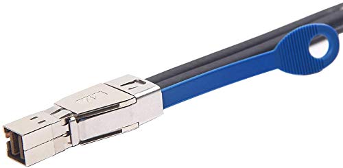 12G Mini SAS HD SFF-8644 to SFF-8644 SAS3.0 Cable for Hard Disk Server, SAN, Raid Card, 100-Ohm, 0.5-m(1.6ft) 0.5m 1