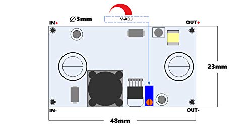 TECNOULAB 5pcs LM2587 DC DC Step-up 3-30V Step-up 4-35V Power Supply Modules Max 5A