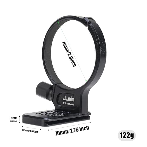 Fotga Lens Collar Tripod Mount Ring Base Stand for Canon RF 100-400mm F5.6-8 is USM Lens with 1/4"-20 3/8"-16 Hole Arca Swiss Mount Base Mount for Tripod Ball Head Clamp Light Stand