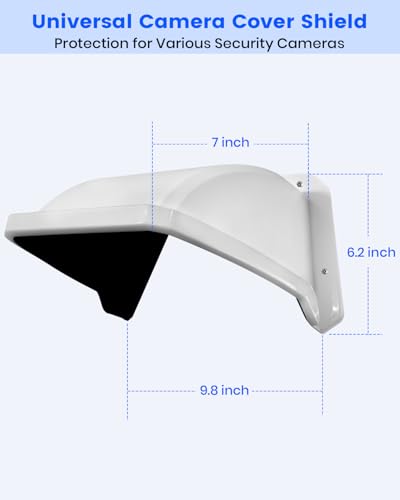 Universal Security Camera Cover Sun Shade Rain Shield for CCTV Cameras 2 Pack