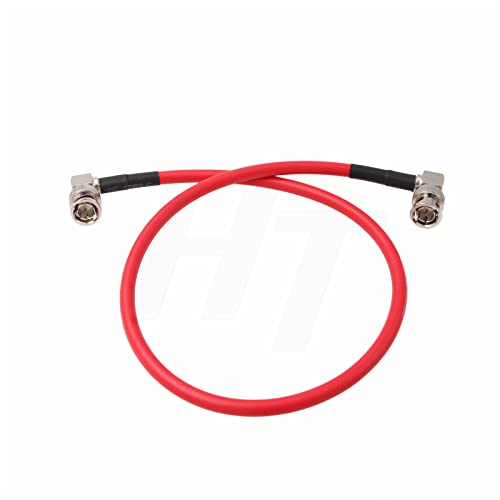 12G SDI Raw 4K 60p Video Cable Right Angle BNC Coaxial Shielded for Sony FS7 FX9 FX6 Alexa DSMC2 Camera Blackmagic SmallHD Atomos Monitor (50cm, Red) 50cm