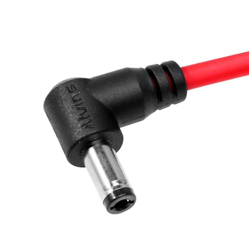 Alvin's Cables Locking DC to DC Cable for Atomos Ninja V Shogun, 5.5 2.1 Locking DC Right Angle Ultra Soft Cable for Video Devices PIX-E7 PIX-E5 Monitor 45cm|17.7in Right Angle to Right Angle 17.7in/45cm Ultra Soft