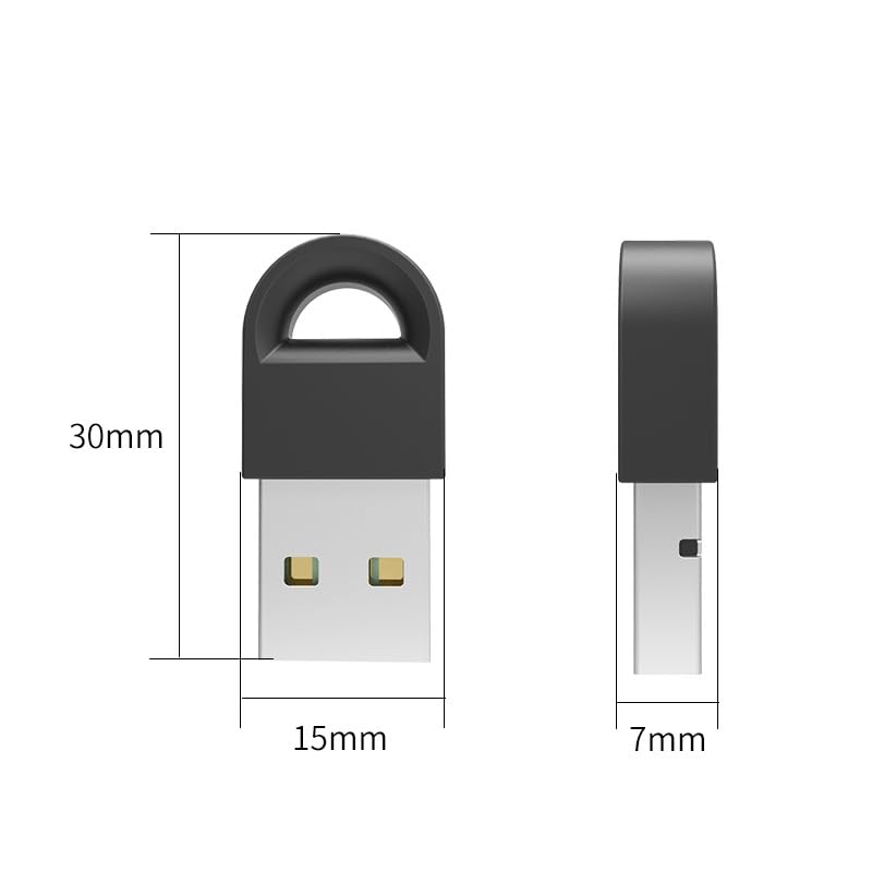 [AUSTRALIA] - USB Bluetooth 5.1 Adapter, Wireless Bluetooth Dongle Transmitter Receiver, Driver-Free, for Desktop,Laptop,Keyboard,Mouse,Headset,Speaker,Printer 