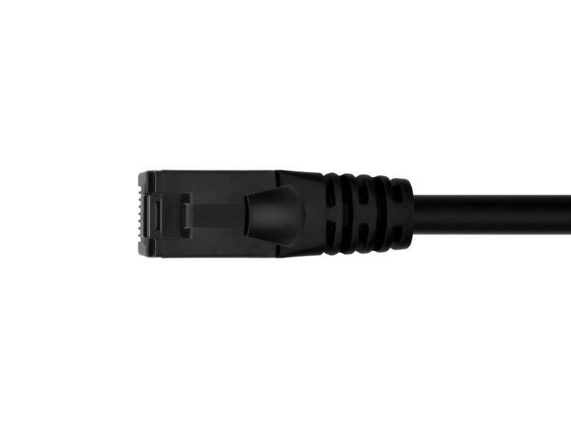 Monoprice Cat6A Flexible TPE Patch Cable - 50 Feet - Black | UTP, 24AWG, 500MHz, Pure Bare Copper, Snagless RJ45, Ethernet Cable - Flex Series