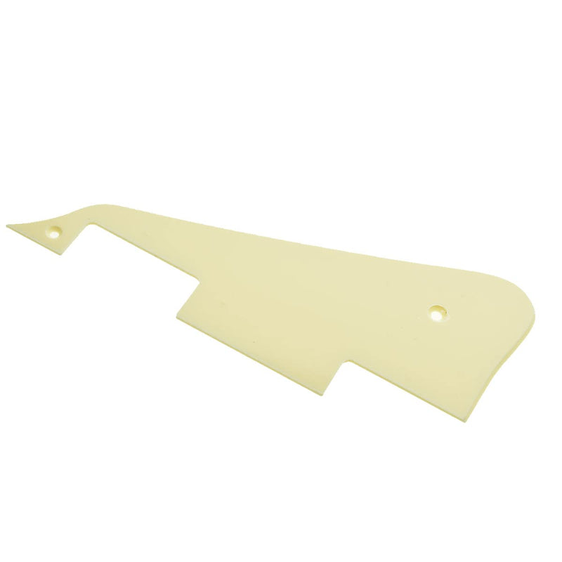 Dopro Single Cream 1 Ply LP Guitar Pickguard with Chrome Bracket for Epiphone Les Paul