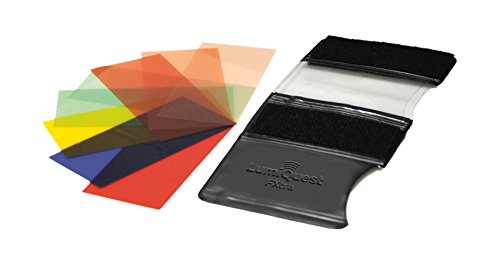 Lumiquest 9-Piece Colored Gel Strobist SoftBox Lighting Kit LQ-132 with UltraStrap Bundle - Features Light Modifier, Shadow Reducer and Light Diffuser - Includes FXtra Compact Flash Gel Flash Balancer
