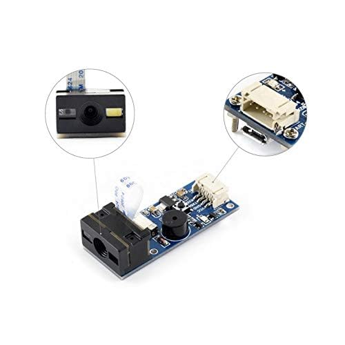 [AUSTRALIA] - Waveshare Barcode Scanner Module 1D/2D Codes Barcode, QR Code Reader Onboard Micro USB and UART Serial Port Directly Plugged into Computer 