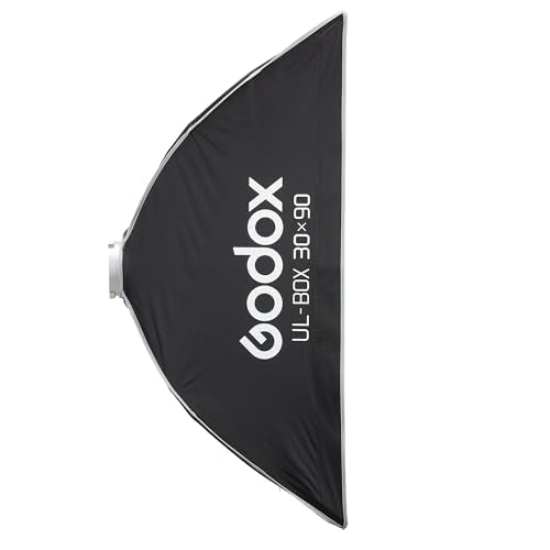 Godox 12"x35.5" Foldable Rectangular Softbox, Quick Release Strip Soft Box 12"x35.5"