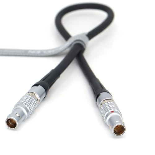 0B 2 Pin Male Power to Teradek Bon/Z CAM E2/SmallHD 703 and 503/Vaxis,ARRI Mini Alexa Power Cable (2pin Straight -Straight) 2pin Straight -Straight
