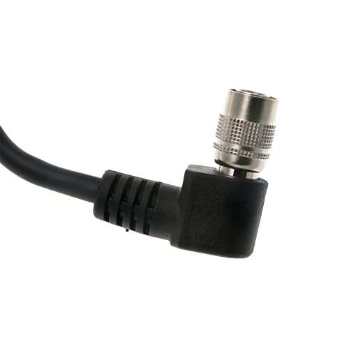 Uonecn HR10A-7P-6S Hirose 6 Pin Female to Open End Cable, Industrial Machine Vision Power I/O Trigger Cable, High Flex Shielded for Basler, Keyence, Cognex, Sony CCD, Hikvision, C-Type 9.8FT/3M Right angle 6 Pin C-Type