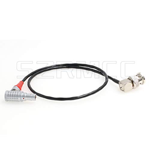 SZRMCC 5 Pin to BNC Timecode Sync Cable for ARRI Alexa Mini Camera Ambient Lockit UMC-4 Sound Devices 664 633(Right Angle BNC to Right Angle 5pin) Right Angle 5 Pin