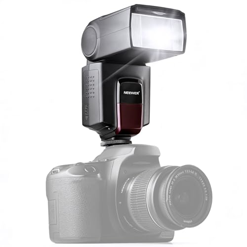 NEEWER TT560 Camera Flash Speedlite Compatible with Canon Sony Nikon Panasonic Fuji DSLR with Universal Single Contact Hot Shoe Mount, Speedlight Compatible with Sony ZV1, NOT for ZV-1F, No TTL