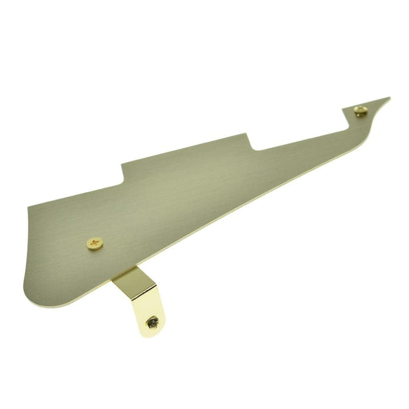 [AUSTRALIA] - Dopro Metal Aluminum Anodized LP Electric Guitar Pickguard Scratch Plate with Gold Bracket Fits for Epi Les Paul Gold Gold with Gold Bracket 