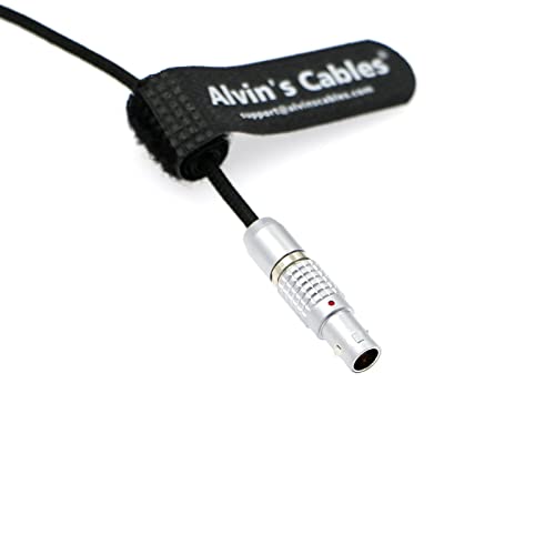 Flexible Power Cable for Teradek Bond SmallHD Monitor Rotatable Right Angle 2 Pin Male to 2pin Male Braided Wire 45cm|18inches Alvin's Cables