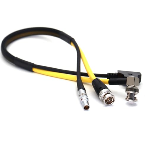 D-Tap to 0B 2 Pin Male Power and SDI Video Cable for Teradek Bond SmallHD Monitor Z CAM E2 Camera DJI Ronin ARRI