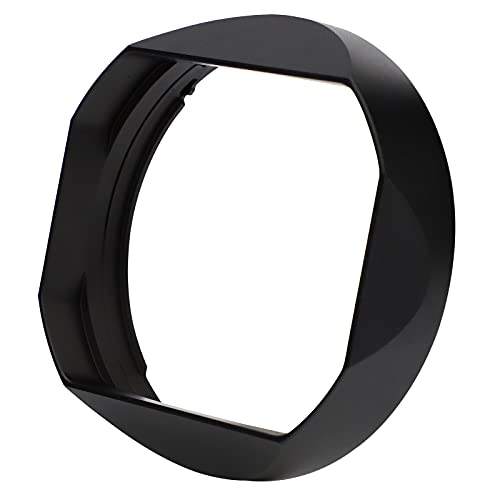 Haoge Metal Square Lens Hood Bayonet for Fujifilm XF50mm F1.0 R WR, Fuji 50mm F1 Hood Shade with Metal Front Cap