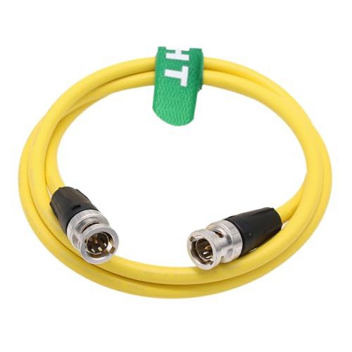 12G 4K SDI BNC Cable for Canon C400 C500 C300 V-Raptor Camera Ninja V SmallHD Portkeys Monitor Teradek Hollyland Vaxis, Yellow Canare 75 Ohm 50cm