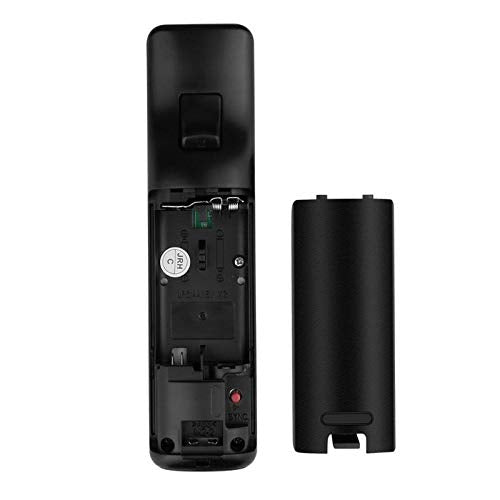 Remote Controller for Wii, Wii Remote and Nunchuck Controllers with Silicon Case and Strap for Wii and Wii U (Black) Black