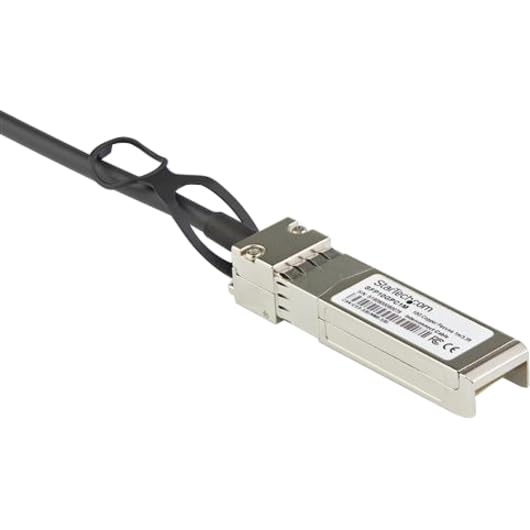 StarTech.com Dell EMC DAC-SFP-10G-2M Compatible Cable - 2 m - 10 GbE (DACSFP10G2M) | 10GbE SFP+ Copper DAC 10Gbps Low Power Passive Mini GBIC/Transceiver Module DAC, Twinax, Compatible, Attach