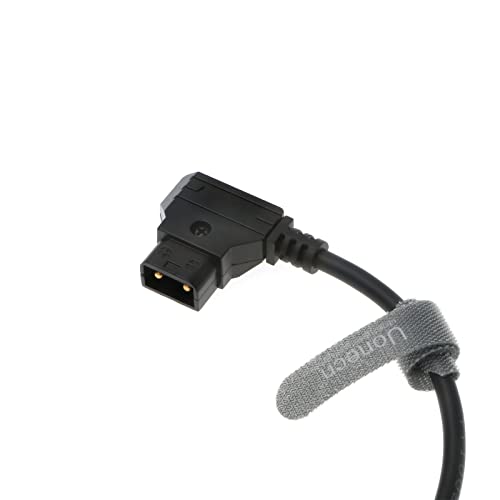 for Anton Bauer Power Cable D-tap to Right Angle 2 Pin Male Rotate 180 Degree for Zacuto Gratical Eye Viewfinder