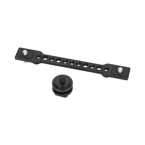 CAMVATE Bar Arm with Dual 1/4"-20 Camera Screw Mount & Shoe Adapter - 3483