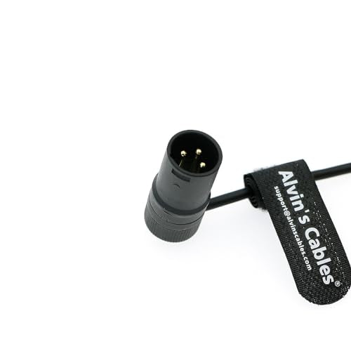 Alvin's Cables Rotatable Low-Profile XLR 3 Pin Male to Female Cable Original Connector Balanced Microphone Audio Cord 18 inches