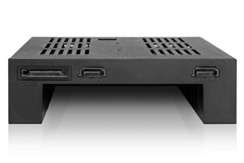 ICY DOCK 2 Bay 2.5 SAS/SATA HDD/SSD Mobile Rack + 3.5" Slot for External 5.25" Bay | ExpressCage MB322SP-B