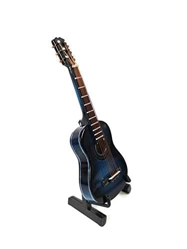 ALANO Miniature Guitar Miniature Ornaments Musical Instrument Decoration Gift (13cm)