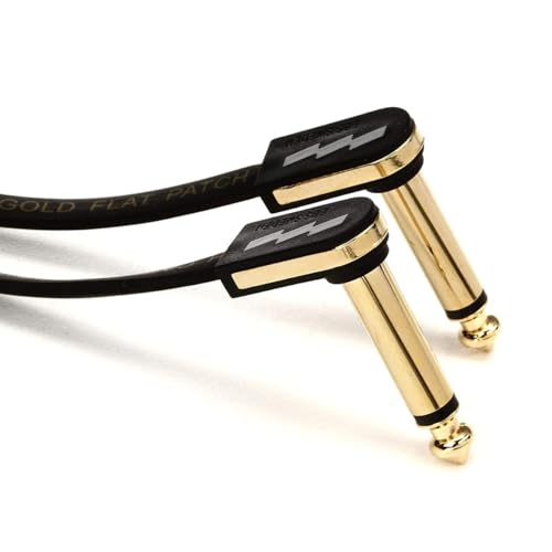 EBS PG Premium Gold Flat Patch Cable, 11" 28cm Single Item