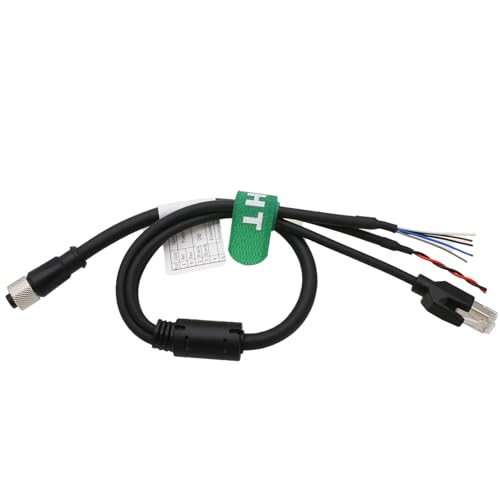 Cable for DJI Livox Mid-360 Avia HAP LiDAR Sensor to Computer Ethernet Power Function Debugging, 1 to 3 Splitter, M12 Aviation A-Coded 12 Pin Female Connector Flying Leads, 5m 5 m 1-to-3 splitter cable