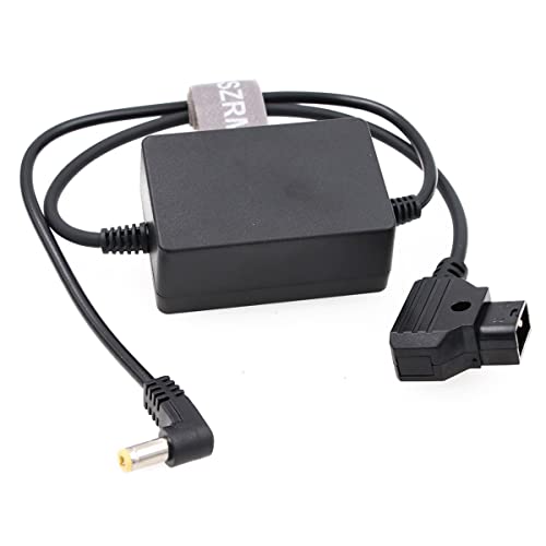 SZRMCC Anton V-Mount Gold Mount Battery D-tap to DC Barrel Power Cable for Canon C70 XF605 XF705 Camera (Right Angle DC) Right Angle DC