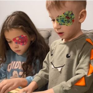 [AUSTRALIA] - Adhesive Eye Patches for Kids with Lazy Eye, 30+3 Bonus Patches,Adhesive Bandages for Amblyopia 5 Fun Boys Designs (Regular Size) 33 